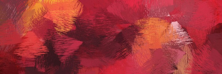 Poster - creative brush strokes background with moderate red, firebrick and very dark pink. graphic can be used for background graphics, art prints or creative fasion design element