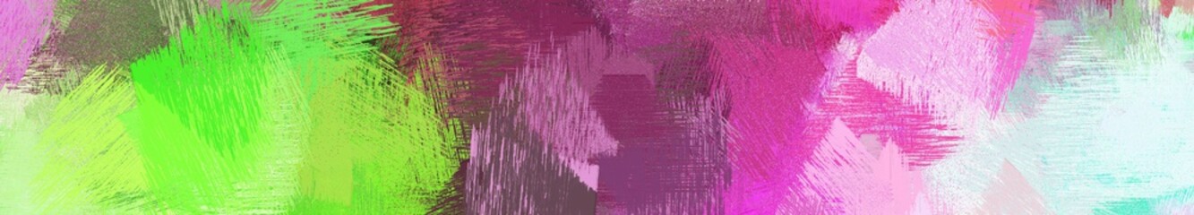 Wall Mural - wide landscape graphic with creative brush strokes background with pastel gray, dark moderate pink a