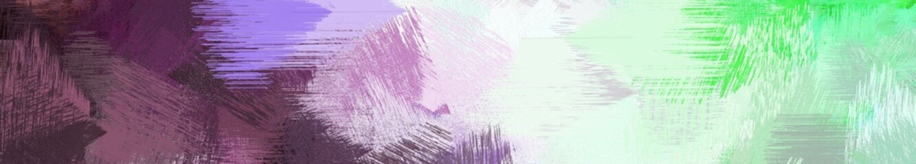 Wall Mural - wide landscape graphic with art brush strokes background with light gray, old mauve and dark slate g