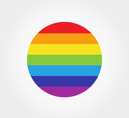Wall Mural - circle rainbow symbolic icon.