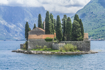 benedictine monastery from the 12th century on george island. george island is one of the two islets