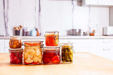 Canvas Print - The delicious pickled vegetables for real gourmets