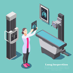 Wall Mural - Lung Inspection Composition