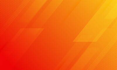 Sticker - Abstract minimal orange background with geometric panel