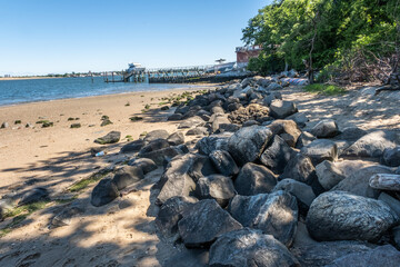 Poster - beach and rocks