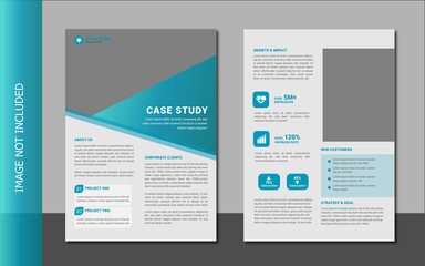 case study template with minimal design	