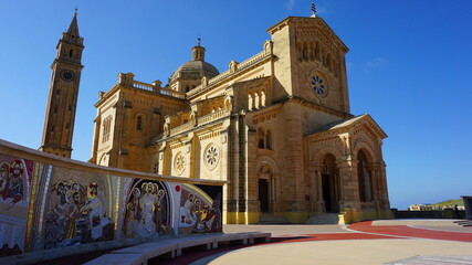 the Basilika ta Pinu in Gharb on the island Gozo in Malta, March