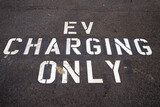 Fototapeta  - EV Charging Only Parking Space
