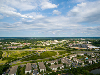 Aerial view of Sterling, Loudoun County, Virginia.