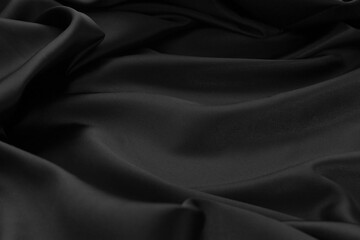 texture black satin ripple fabric cloth surface used us luxury backdrop products design
