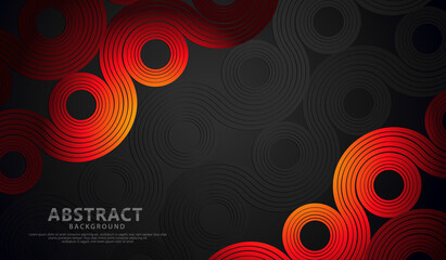 Abstract wave lines and round shapes background for element design and other users