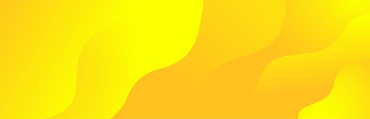 Wall Mural - bright sunny yellow dynamic fluid wavy abstract background. modern lemon orange color. fresh busines