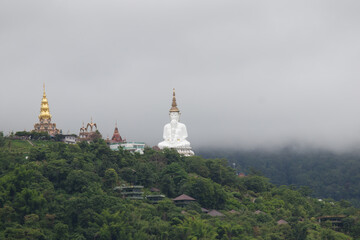 Wall Mural - Beautiful view at Wat Pha Sorn Kaew. Landmark of khao kor, Thailand