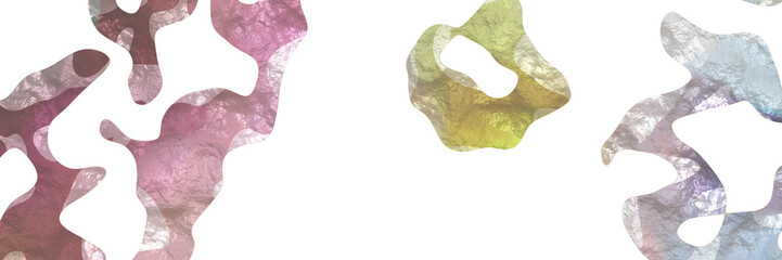 Aufkleber - modern shaped abstract figure background element with surface texture and rosy brown, lavender and pastel brown colors on white background