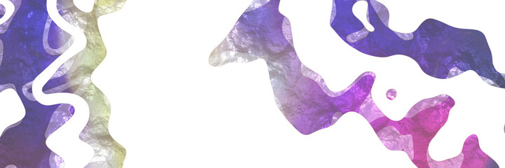 Aufkleber - abstract modern shaped figure background element with surface texture and slate gray, light gray and pastel purple colors on white background