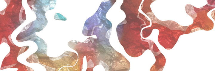 Aufkleber - abstract modern shaped figure background element with surface texture and indian red, light gray and dark gray colors on white background