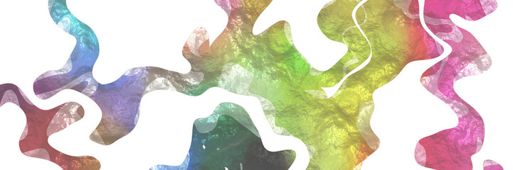 Aufkleber - abstract modern shaped figure background element with surface texture and dark khaki, thistle and mulberry  colors on white background