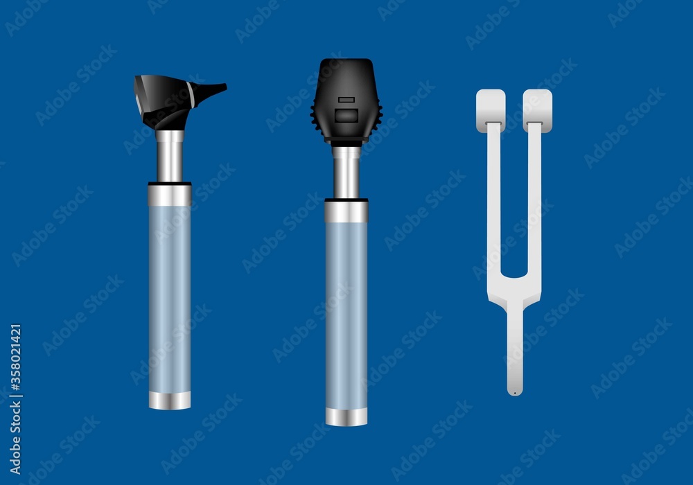 Group of neurological examination instruments Stock Vector | Adobe Stock