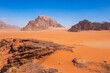 Wadi Rum Desert, Jordan. The red desert.