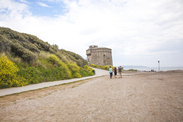 Canvas Print - Irish's tower on the  coast