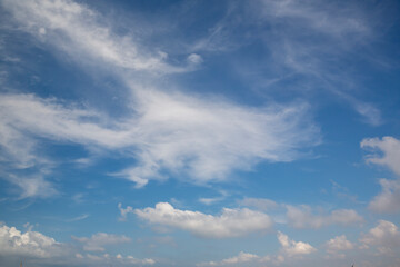 Wall Mural - clouds in the blue sky