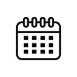 © 12bit - Calendar line flat vector icon for mobile application, button and website design. Illustration isolated on white background. EPS 10 design, logo, app, infographic.