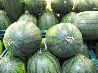 Water melon at fruit market in Thailand.