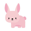 cute rabbit baby kawaii, flat style icon