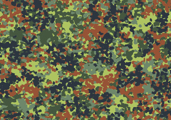 german flecktarn camouflage seamless pattern. five colors.