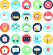 © Vectors Market - Pack of Flat Circular Real Estate Icons