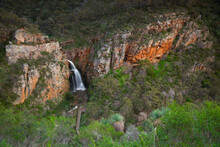 First Falls In Morialta Conservation Park In The Adelaide Hills, South Australia, Is A Popular Bushwalking Destination For Locals And Tourists Alike.