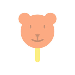 Poster - Ice cream, bear icon. Simple color vector elements of freeze sweet icons for ui and ux, website or mobile application