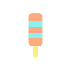 Poster - Ice cream, ice lolly icon. Simple color vector elements of freeze sweet icons for ui and ux, website or mobile application