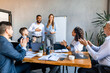 © Prostock-studio - Coworkers Applauding Cheering Colleagues After Successful Speech In Office