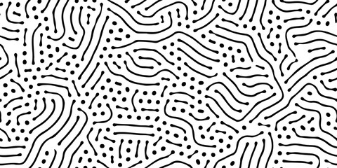Seamless organic, biological pattern. Abstract shapes like corals.
