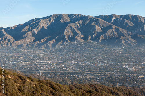 Hazy morning view of La Cre...