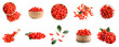 © New Africa - Set of fresh goji berries on white background. Banner design