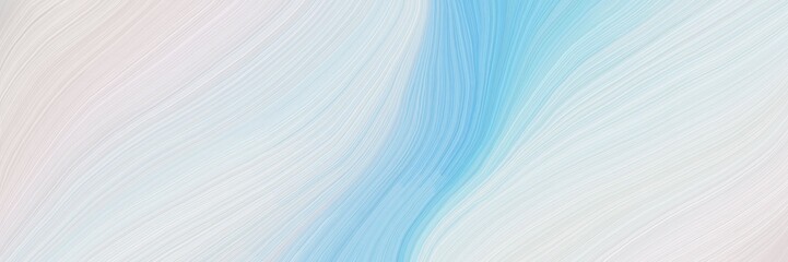 Poster - colorful and elegant vibrant background graphic with abstract waves illustration with lavender, sky blue and light blue color