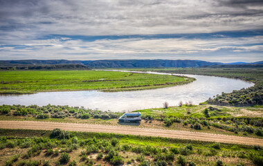 Wall Mural - Colorado River Camping