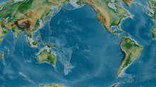 Pacific Tectonic Plate - Raster. Physical