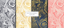 Gold And White Marble Vector Design. Marbling Texture Design.