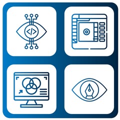 Sticker - Set of spectrum icons