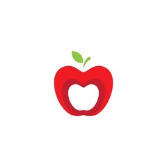 Canvas Print - Apple illustration logo