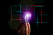 © Chan2545 - Hand finger hold ligh bulb creative technology blockchain future innovation business idea