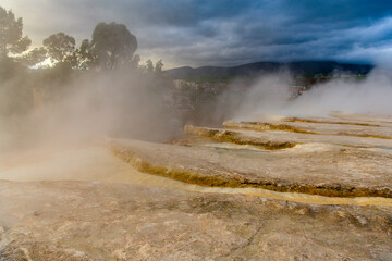 Nature and the hot springs in Guelma, Algeria.