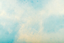 Blue Sky Texture. Grunge Background With Clouds.