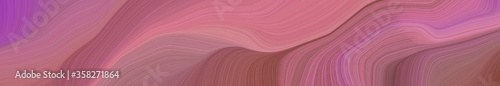 Fotomural beautiful wide colored banner with mulberry , dark moderate pink and pale violet red color