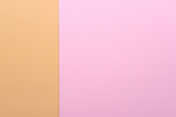 Pastel orange and pink paper color for background.