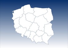Mapa Polski Z Podziałem Terytorialnym