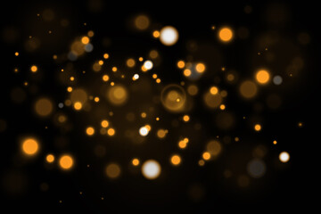 Wall Mural - gold abstract bokeh background.